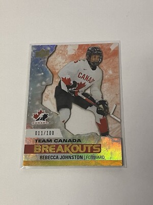 2023 Upper Deck Team Canada Breakouts #TCB-1 Rebecca Johnston /100  **032676