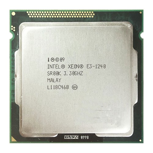 Intel Xeon E3-1240 3.3 GHz Quad-Core Eight-Thread 8M 80W LGA1155 CPU Processor - Picture 2 of 4