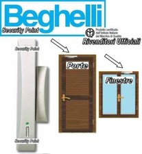 BEGHELLI INTELLIGENT PERIMETRALE 8072 BIANCO PORTE FINESTRE BATTERIA PILA 8131