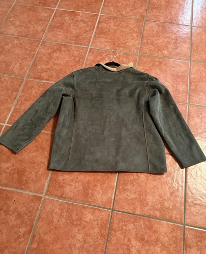 Denim &Co Jacke (fühlt sich an wie Wildleder)(sehr weich!!) Außennaht dunkeloliv/hellbraun - Bild 6 von 6