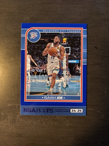 Carta Basket 2024-25 NBA HOOPS #19 Isaiah Joe, Oklahoma City Thunder Blu