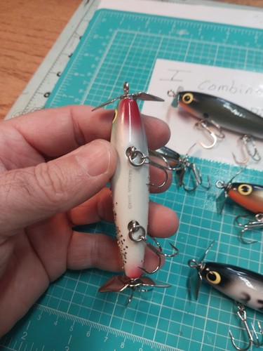 Nos Sam Griffin Wood Topwater Custom Lures Florida Shad Daul Requisiten Nice - Bild 5 von 16