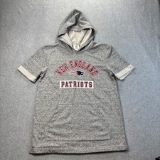NFL New England Patriots Youth XL Short Sleeve Hoodie Sweatshirt