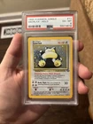 Snorlax Jungle  Holo Unlimited 11/64 1999 Pokémon Base Set Psa 6