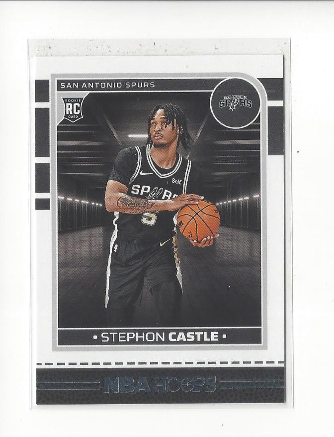 2024-25 Hoops #234 Stephon Castle RC Rookie Spurs