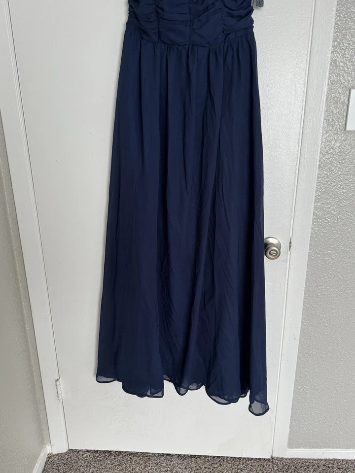 Elegante Vestido Un Deux Trois Formal Azul Marino Sin Tirantes Nuevo con Etiquetas Junior Niñas Talla 10 Foto 4 de 4