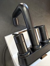 DELTA - Nicoli Two Handle Centerset Pull-Down Bathroom Faucet, in Matte Black