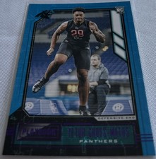 2020 Panini Playbook Football Yetur Gross-Matos Carolina Panthers Purple Rookie