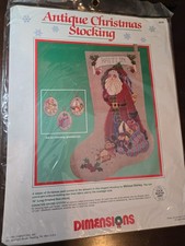 Dimensions ANTIQUE CHRISTMAS STOCKING Cross Stitch Kit NEW 