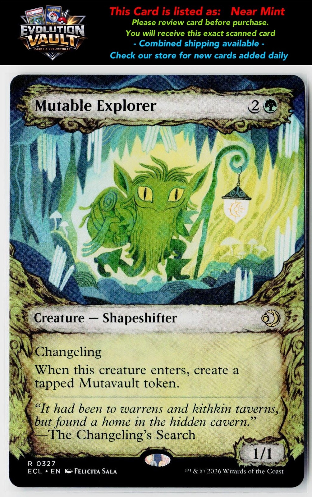 MTG Lorwyn Eclipsed #327 Mutable Explorer (Showcase)