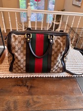 Monogram Vintage Web Medium Boston Bag