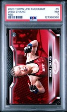 2020 TOPPS UFC KNOCKOUT RED #5 WEILI ZHANG 5/8 PSA 7
