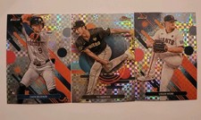 2025 Topps Finest 3 Card Checkerboard Refractor Lot Dezenzo (RC), Darvish & Webb