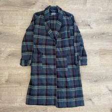 VTG Pendleton Wool Robe Mens S 90s Plaid Belted Shawl Collar Made in USA