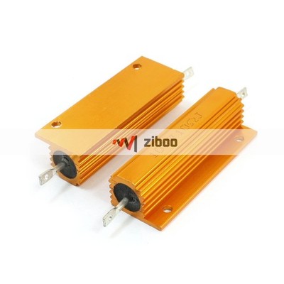 2Pcs 100Watt 10Ohm Chassis Mounted Aluminum ShellHousdedCladResistor 60x15x15 Kd
