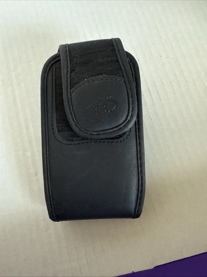 Funda de cuero vertical BlackBerry con clip de cinturón giratorio para BlackBerry Foto 3 de 4