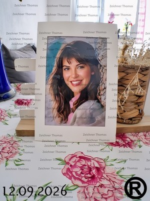 Phoebe Cates--ANMP0007--Stehende Passepartoutkarte
