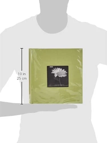 Álbum de fotos con cubierta de marco de tela 200 bolsillos para fotos 4x6, verde salvia Foto 3 de 4