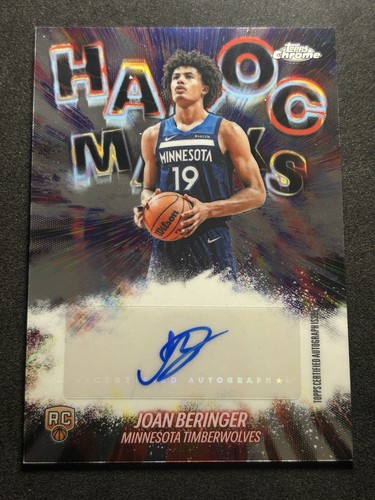 2025-26 Topps Chrome Update Joan Beringer Havoc Marks Auto #HM-JBE