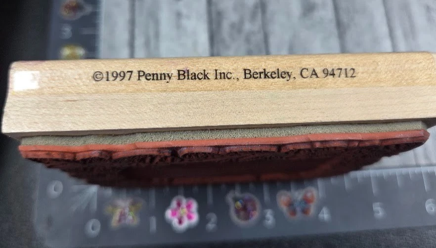 Penny Black Strawberry Frame 207K 1999 резиновый штамп дерево #A19 - Изображение 4 из 4