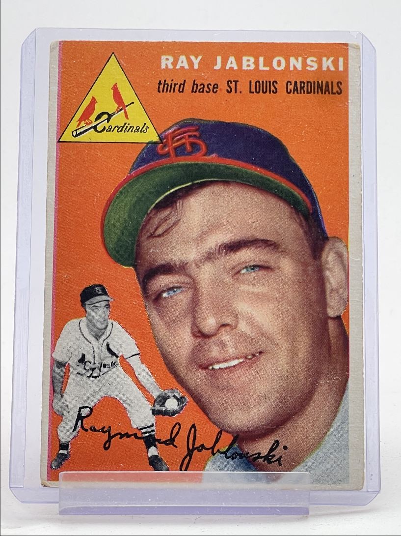 RAY JABLONSKI 1954 TOPPS BASEBALL ST. LOUIS CARDINALS #26 Q4436