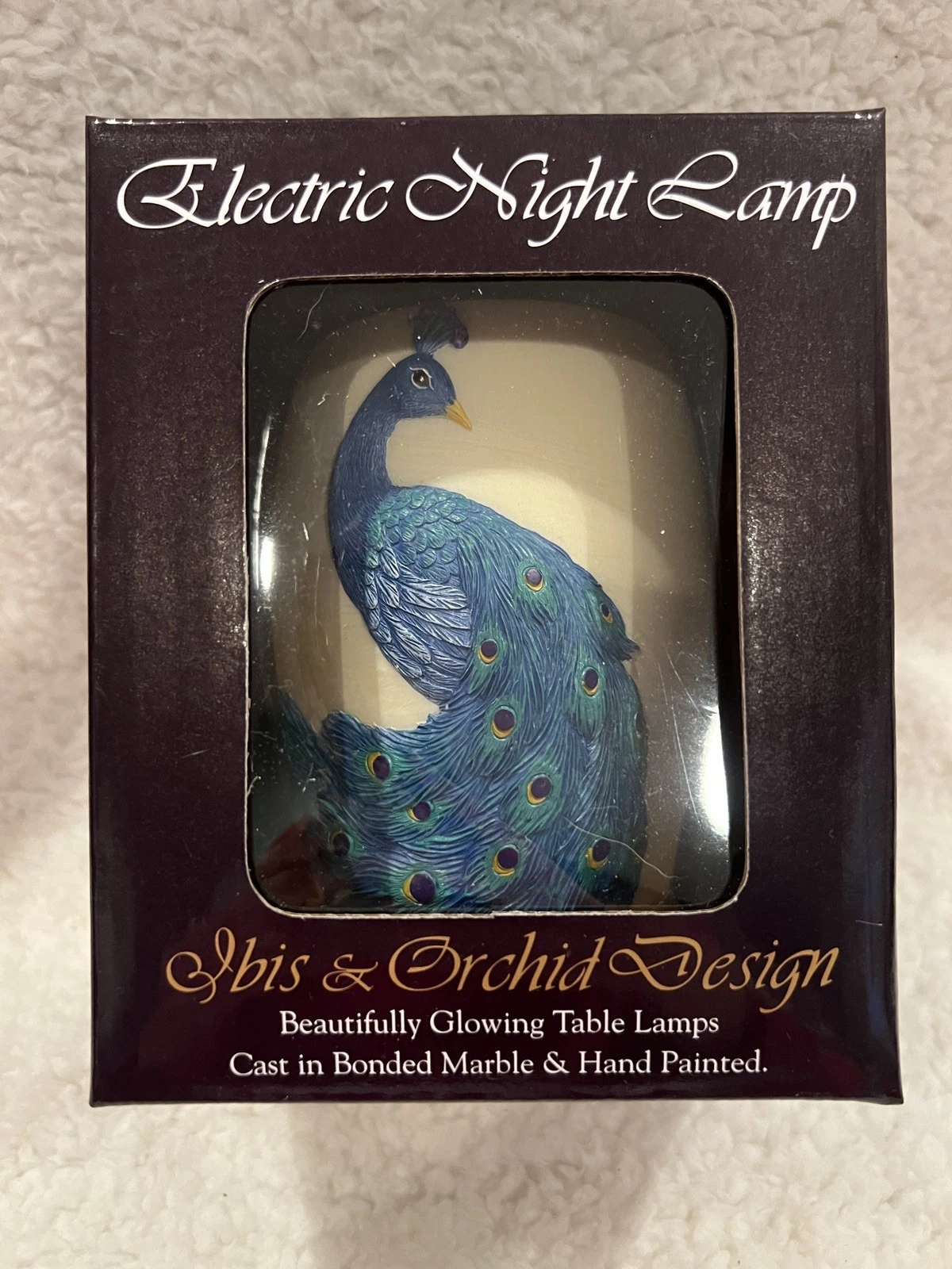 Ibis & Orchid Design Peacock Night Lamp - Thumbnail 4