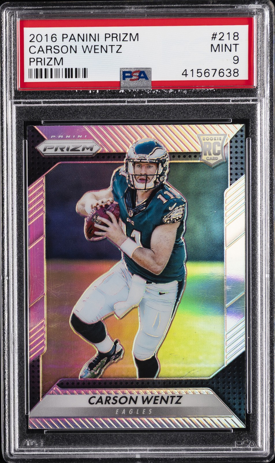 Carson Wentz Panini Prizm #218 Prizm