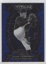 2023 Panini Chronicles Titan Blue Velocity Prizm 54/99 Kyle Harrison #11 1p5