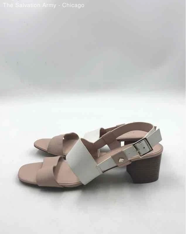 Kate Spade Womens Puglia Pink White Block Heel Slingback Sandals Size US 7.5B - Image 3 of 4