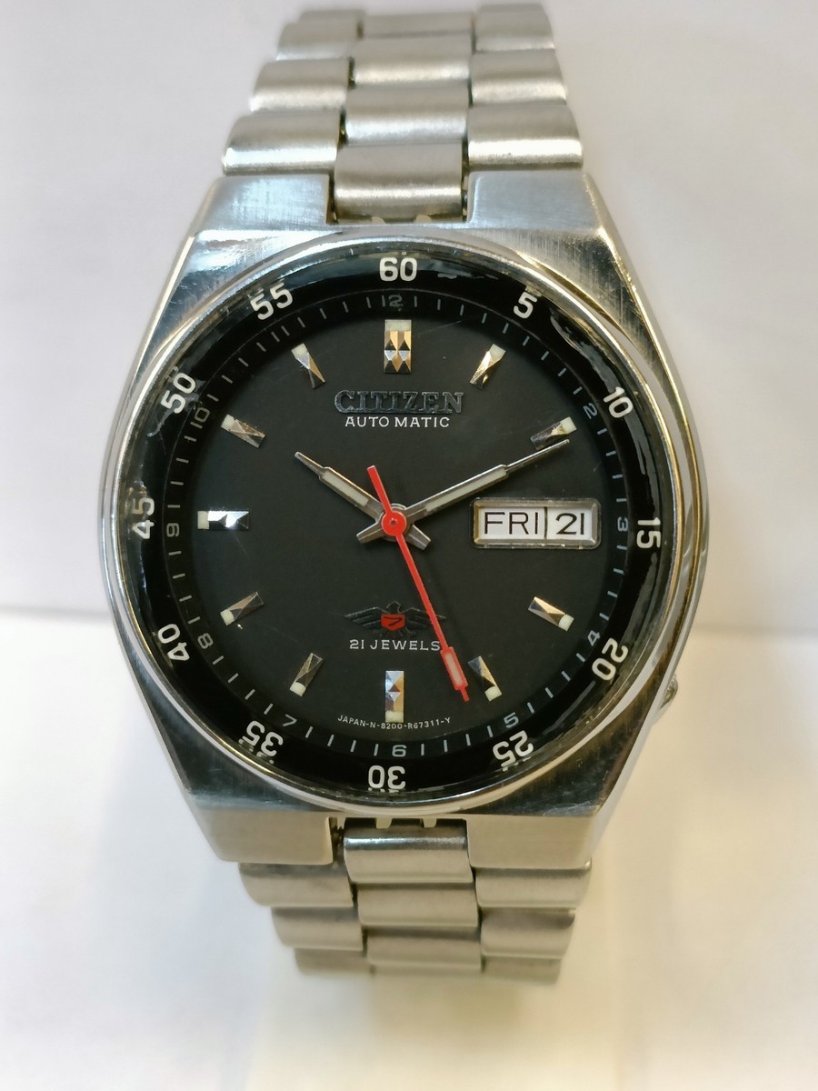 CITIZEN ヴィンテージ VINTAGE CITIZEN 21J AUTOMATIC BLACK DIAL 4-R15836 JAPAN MEN'S