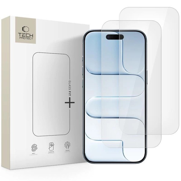 TECH-PROTECT GehÄRtetes Glas Glass Fit+ 2ER-PACK FÜR Iphone 17 Luftschutz-image