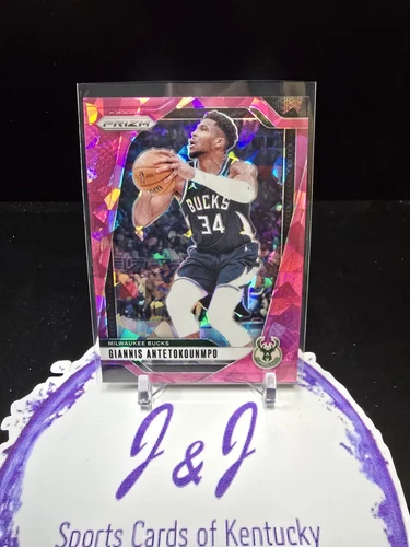 2024-25 Panini Prizm Giannis Antetokounmpo Pink Ice #85 Milwaukee Bucks💥