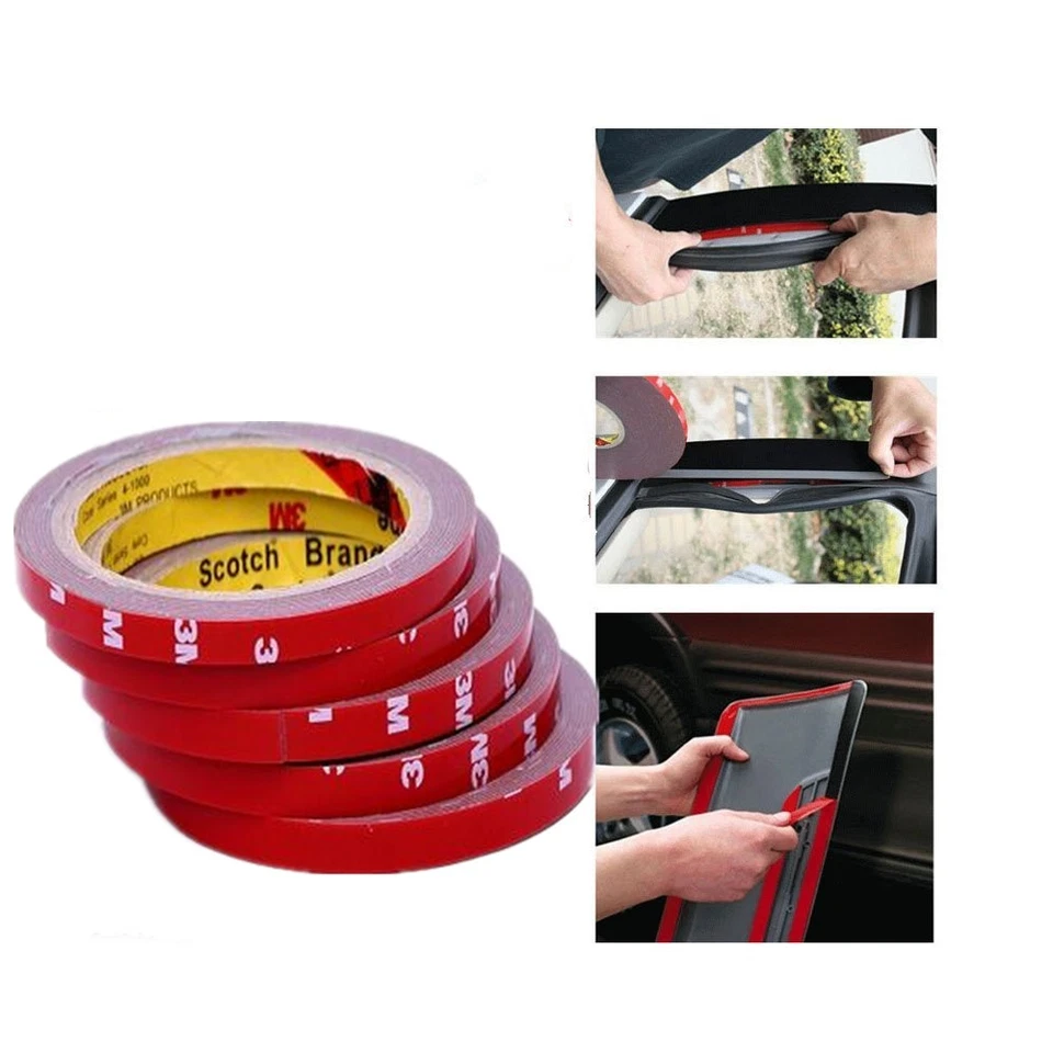 Cinta adhesiva universal de espuma acrílica para automóvil de 10 piezas imprescindible 3 m * 10 mm Foto 3 de 4