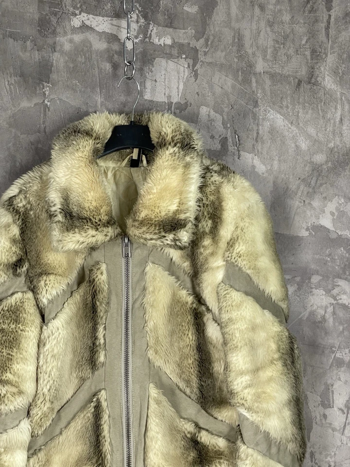 Chaqueta Abrigo Y2K Glamour Imitación Piel Vintage Avant Garde Sin Marca Años 90 Talla M Mujer Foto 4 de 4