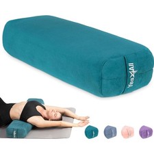 Triple Layer Sponge Yoga Bolster Pillow for Restorative Yoga and Meditation