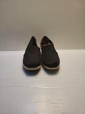 Bobs By Skechers Womens Espadrille Black Slip On Shoes with Memory Foam 34101