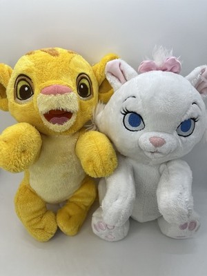 Lot Of 2 Disney Babies The Lion King Baby Simba Cub Marie Kitty Cat Plush Toy