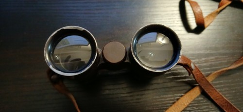 Vintage Binoculars with Case - Manufacturer Unknown Magnification Unknown - Picture 6 of 13