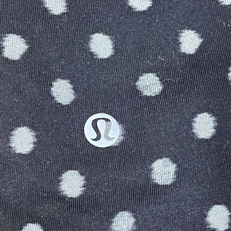 Lululemon изысканный майка 6 встроенный бюстгальтер Ghost Dot / черный и черный сетки - Изображение 3 из 4