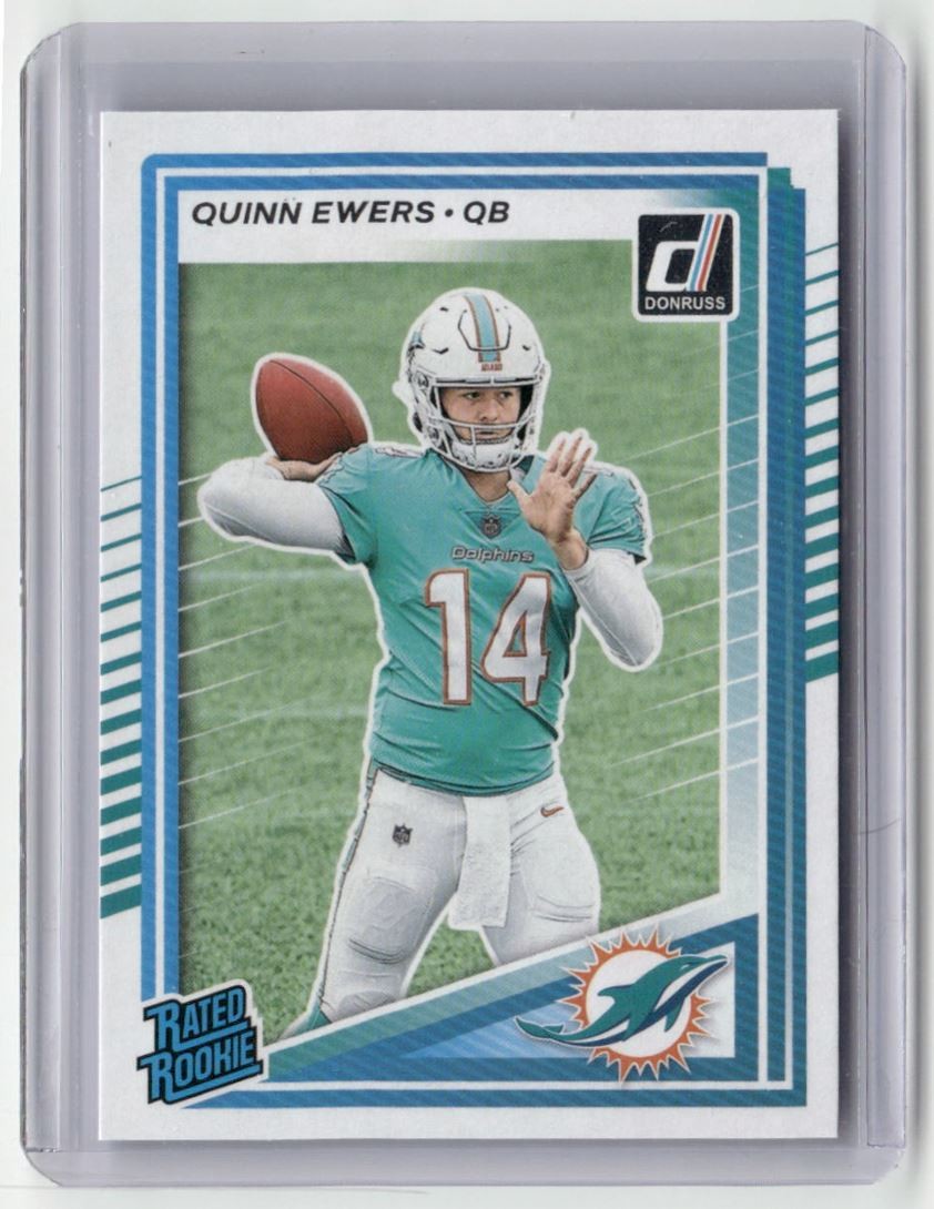 2025 Panini Donruss Base Quinn Ewers Rookie Miami Dolphins #342