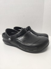 Crocs at Work Unisex Bistro Slip Resistant Clog, Black, M 8/W 10