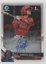 2018 Bowman Chrome Prospect Auto Leonardo Rivas #BCPA-LR Auto