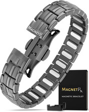 Magnetic Bracelets for Men - Ellipsemax 5X Strength 5,000 Gauss Magnets - Desi