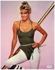 Heather Locklear Signed Autographed 11x14 Photo Hot Sexy Young 80s Leotard ACOA