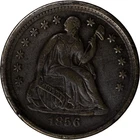 1856 5c Seated Liberty Half Dime ~ VF Details