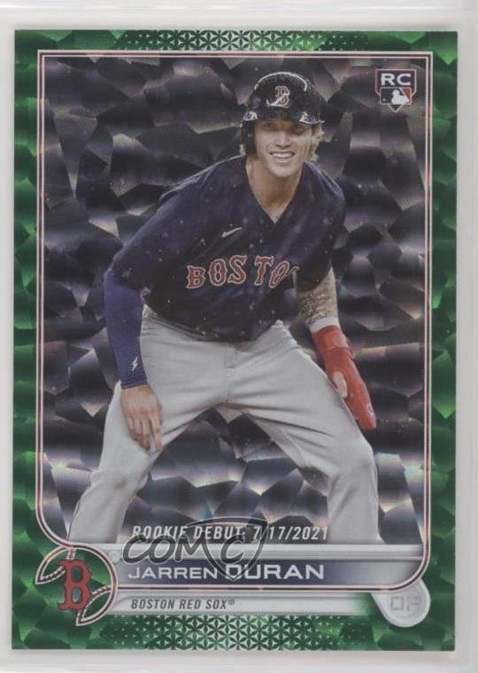 2022 Topps Update Debut Green Foil 303/499 Jarren Duran #US118 Rookie RC 0tg5