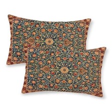 Boho Floral Pillow Covers 12x20 Set of 2, William 20" x 12" Pack of 2 Boho-7