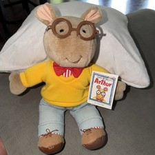Vtg 1996 Marc Browns Arthur Plush Multicolored Glasses Original Tags 14" Eden