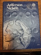 Whitman #9039 Jefferson Nickels Number Two Coin Folder  Collection Starting 1962