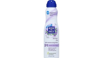 Kiss My Face Air Kiss Lavender Shea Light Moisturizing Lotion Spray 6 oz